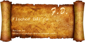 Fischof Dóra névjegykártya